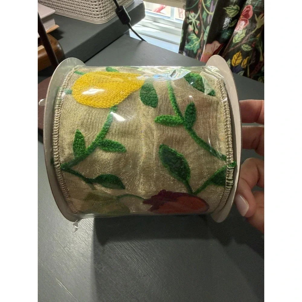 Farrisilk Embroidered Fruit Ribbon 4